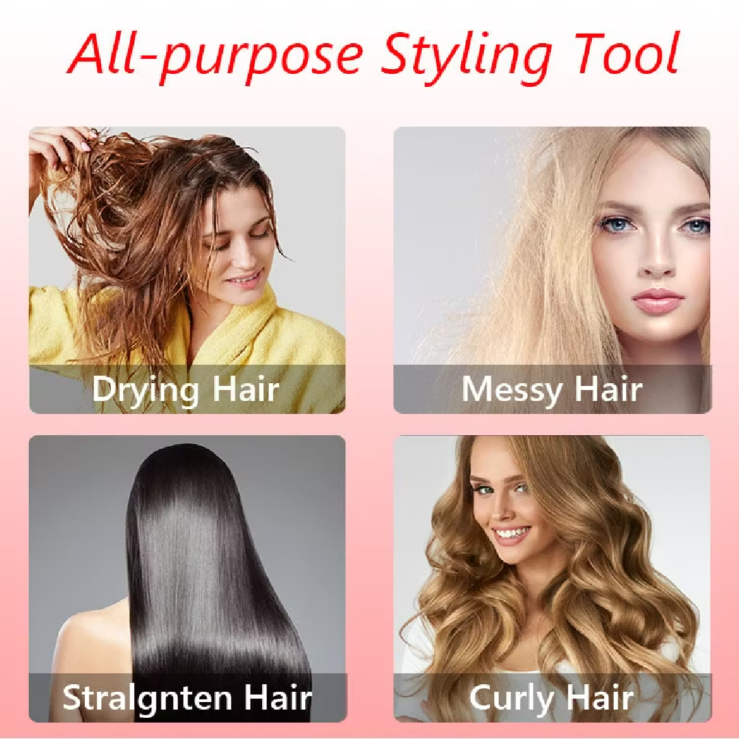 3-in-1 Hot Air Hair Styler and Rotating Hair Dryer for Drying, Curling and Straightening