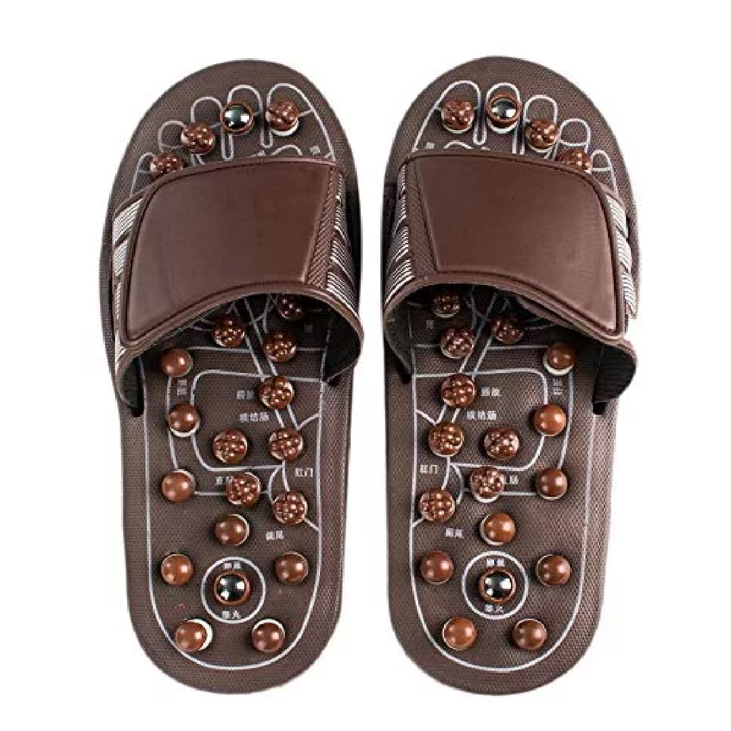 Acupressure Foot Massage Slippers for Men and Women – Reflexology Sandals, XL