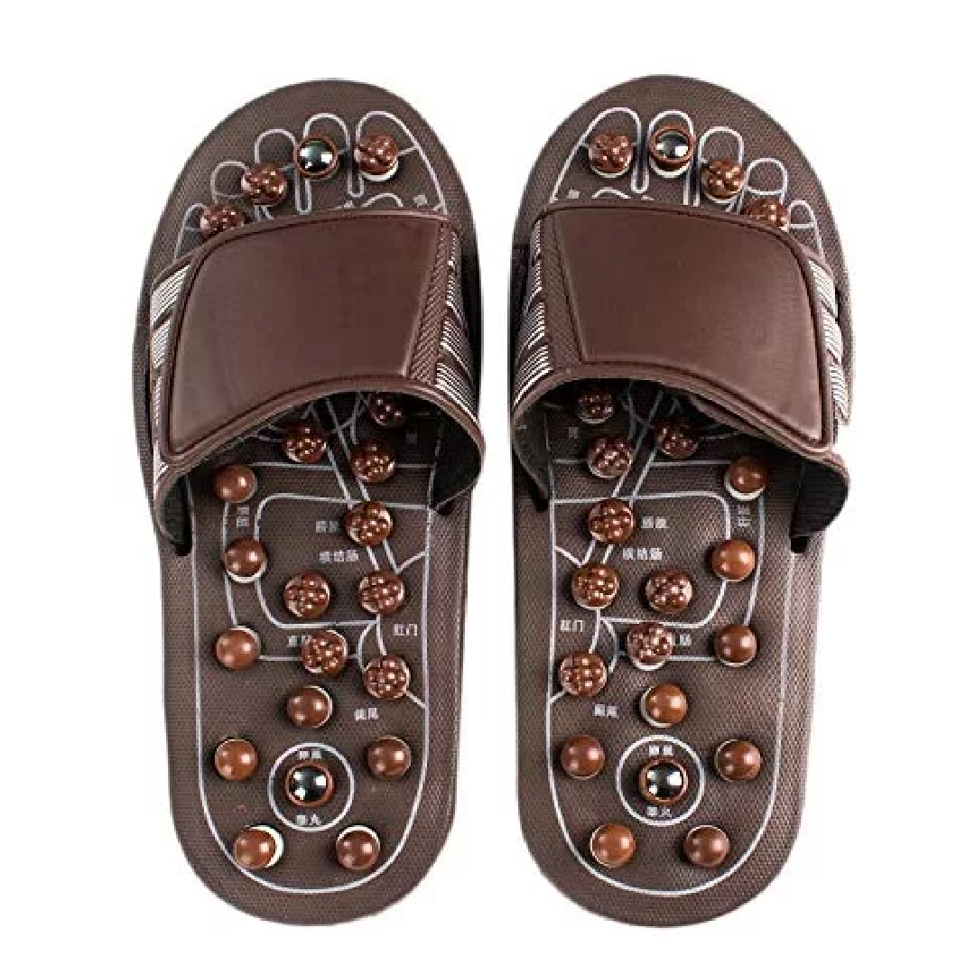 Acupressure Foot Massage Slippers for Men and Women – Reflexology Sandals, XL