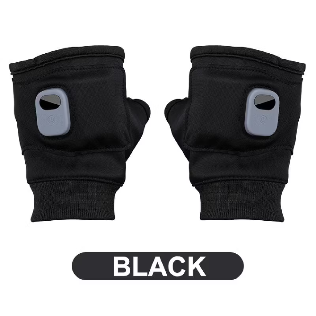 USB-Powered Adjustable Heated Gloves with Digital Display