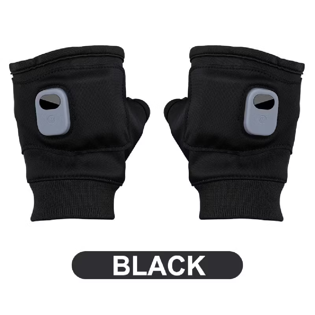 USB-Powered Adjustable Heated Gloves with Digital Display