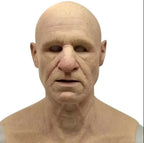 Realistic Old Man Latex Full-Face Mask – Halloween, Cosplay and Costume Party Accessory