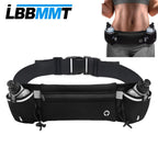 Running Waist Pack with Water Bottles – Adjustable Belt for Phones up to 7 Inches, Hiking and Outdoor Activities
