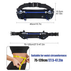 Running Waist Pack with Water Bottles – Adjustable Belt for Phones up to 7 Inches, Hiking and Outdoor Activities