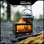Goout Springhill Portable Wood-Burning Camping Stove – Stainless Steel Outdoor Stove