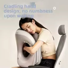 Inflatable PVC Travel Pillow – Foldable Portable Pillow for Office and Travel