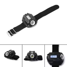 USB Rechargeable LED Wrist Flashlight – Portable XPE Q5 R2 Torch Light
