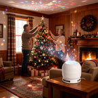 HD LED Christmas Projector Lamp – Rotating Holiday Decoration for Indoor Use