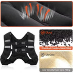 Weighted Training Vest with Reflective Stripes – Fitness, Running and Strength Training Vest