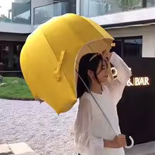 Kids’ Cartoon Umbrella Hat – Hands-Free Wearable Sun and Rain Parasol