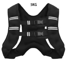 Weighted Training Vest with Reflective Stripes – Fitness, Running and Strength Training Vest