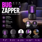 USB Rechargeable UV Insect Trap Lamp – Portable Electric Bug Zapper for Indoor and Outdoor Use