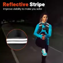Weighted Training Vest with Reflective Stripes – Fitness, Running and Strength Training Vest