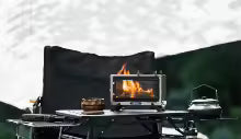 Goout Springhill Portable Wood-Burning Camping Stove – Stainless Steel Outdoor Stove