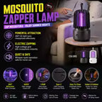 USB Rechargeable UV Insect Trap Lamp – Portable Electric Bug Zapper for Indoor and Outdoor Use
