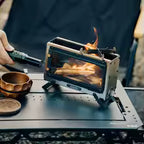 Goout Springhill Portable Wood-Burning Camping Stove – Stainless Steel Outdoor Stove