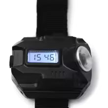 USB Rechargeable LED Wrist Flashlight – Portable XPE Q5 R2 Torch Light