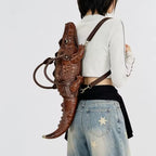 Alligator Bag – Crocodile Shaped Handmade PU Leather Handbag