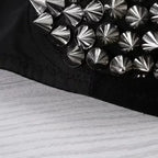 Spiked Bra With Studded Silver Rivet Push Up Bralette Bra