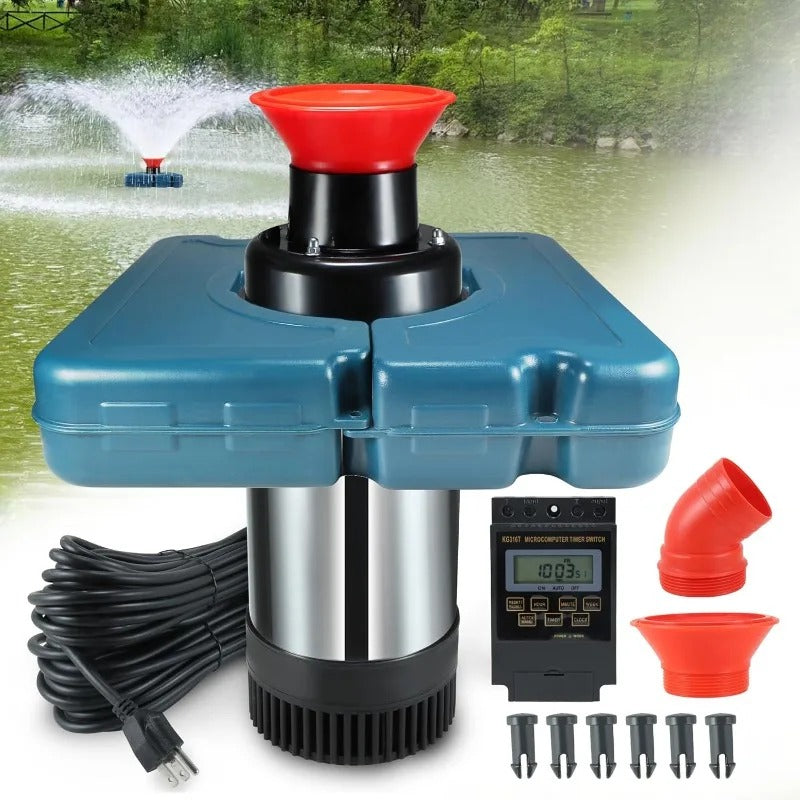 Stainless Steel Floating Pond Fountain Water Spray Pump for Aquaculture