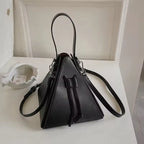 Triangle Leather Crossbody Shoulder Bag