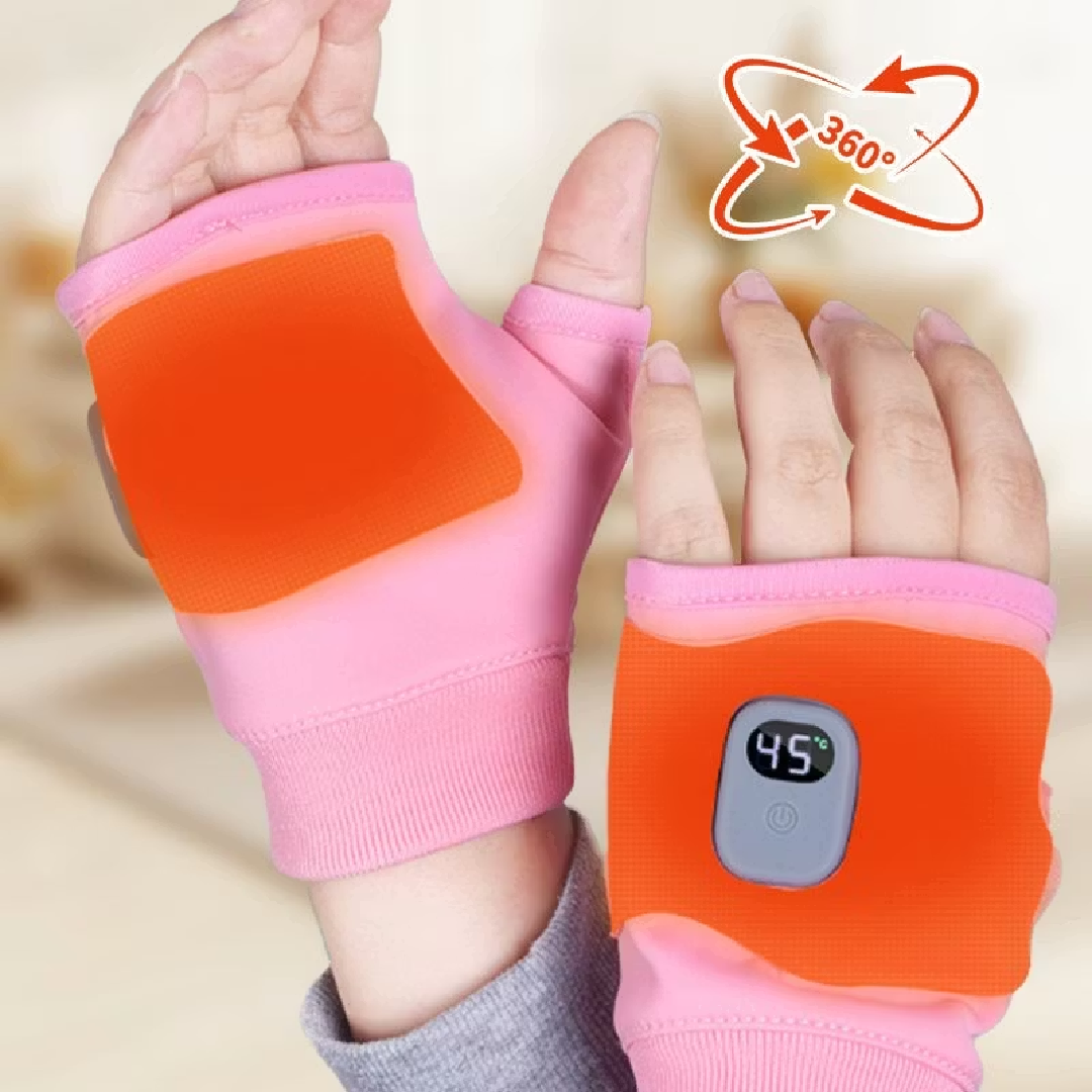 USB-Powered Adjustable Heated Gloves with Digital Display