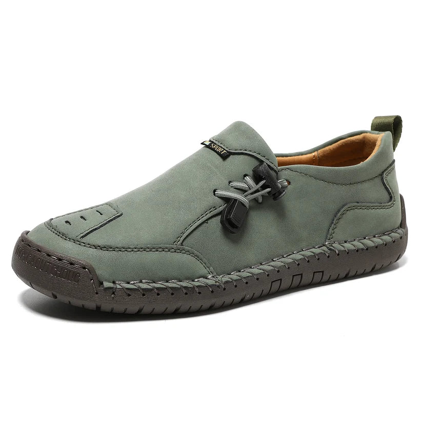 Women's Handmade Leather Loafers – Comfortable Casual Slip-On Shoes