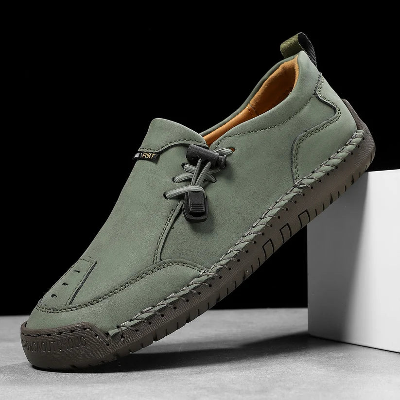 Women's Handmade Leather Loafers – Comfortable Casual Slip-On Shoes