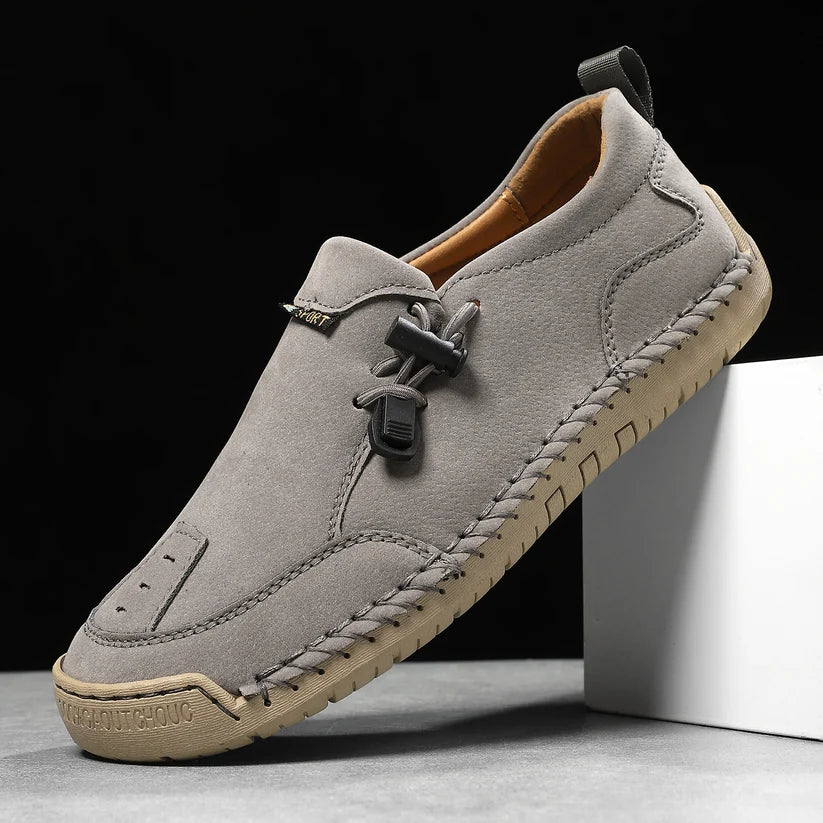 Women's Handmade Leather Loafers – Comfortable Casual Slip-On Shoes