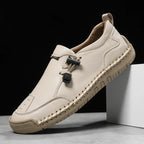 Women's Handmade Leather Loafers – Comfortable Casual Slip-On Shoes