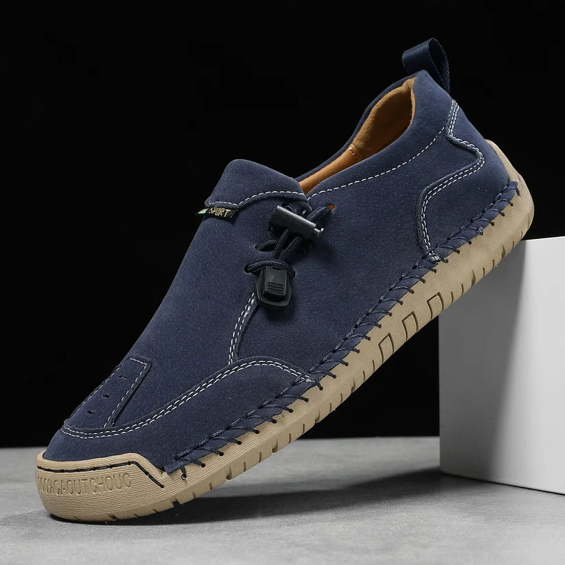 Women's Handmade Leather Loafers – Comfortable Casual Slip-On Shoes