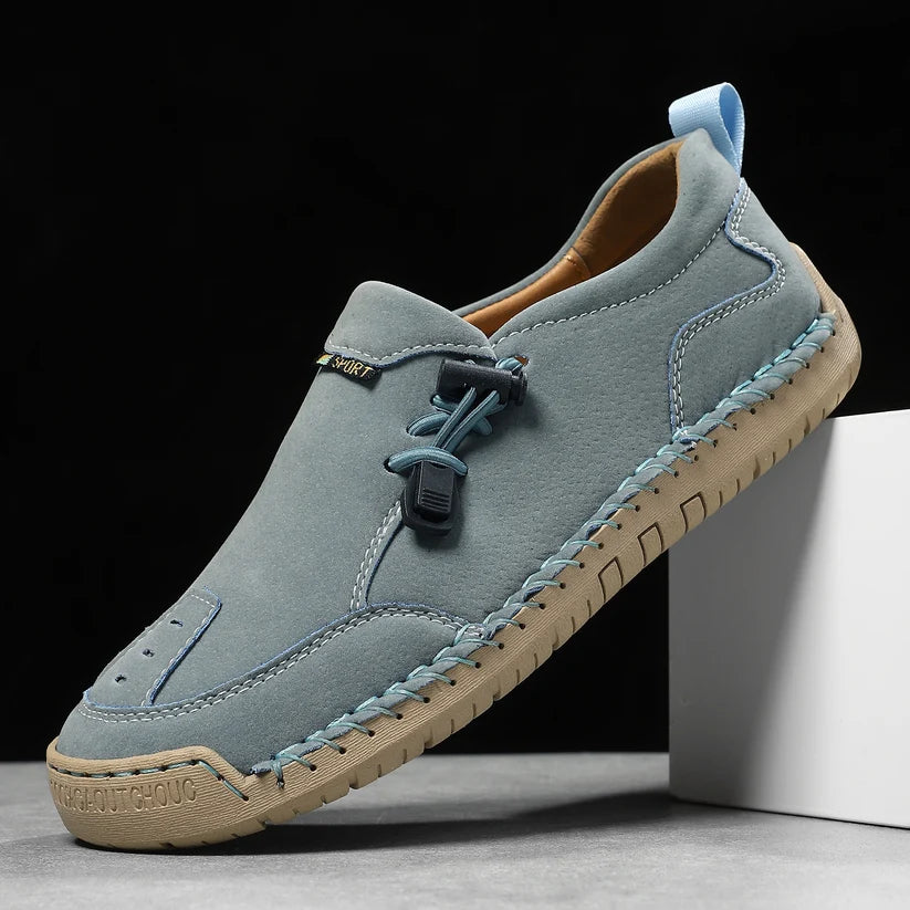Women's Handmade Leather Loafers – Comfortable Casual Slip-On Shoes
