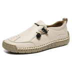 Women's Handmade Leather Loafers – Comfortable Casual Slip-On Shoes