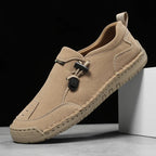 Women's Handmade Leather Loafers – Comfortable Casual Slip-On Shoes