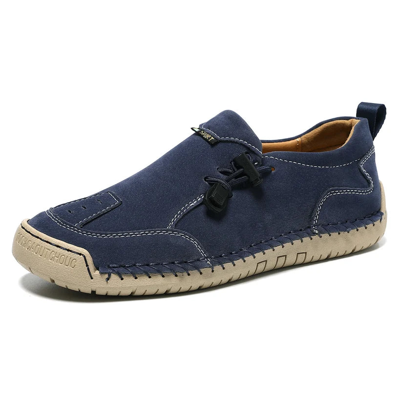 Women's Handmade Leather Loafers – Comfortable Casual Slip-On Shoes