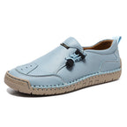 Women's Handmade Leather Loafers – Comfortable Casual Slip-On Shoes