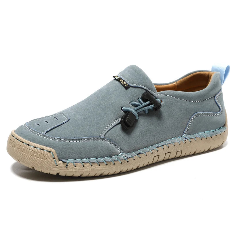 Women's Handmade Leather Loafers – Comfortable Casual Slip-On Shoes
