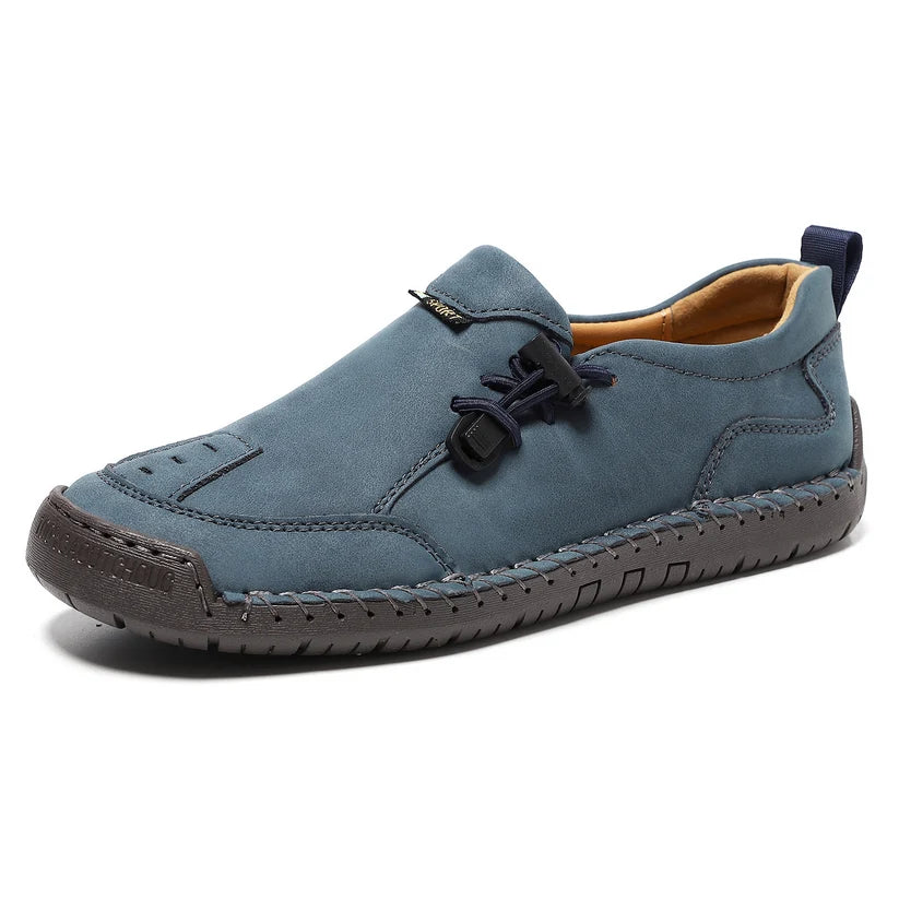 Women's Handmade Leather Loafers – Comfortable Casual Slip-On Shoes