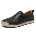 Women's Handmade Leather Loafers – Comfortable Casual Slip-On Shoes
