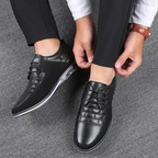 Gatsby Men's Leather Oxford Derby Shoes – Classic Formal Footwear