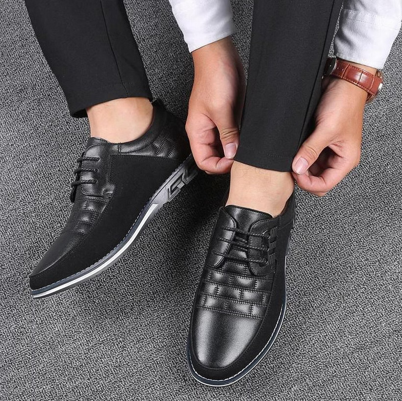Gatsby Men's Leather Oxford Derby Shoes – Classic Formal Footwear