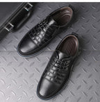 Gatsby Men's Leather Oxford Derby Shoes – Classic Formal Footwear