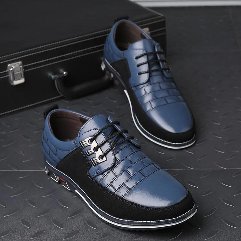 Gatsby Men's Leather Oxford Derby Shoes – Classic Formal Footwear