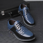 Gatsby Men's Leather Oxford Derby Shoes – Classic Formal Footwear