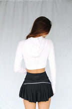 Gold Hinge Black Pleated Tennis Skirt | Women's Skirt
