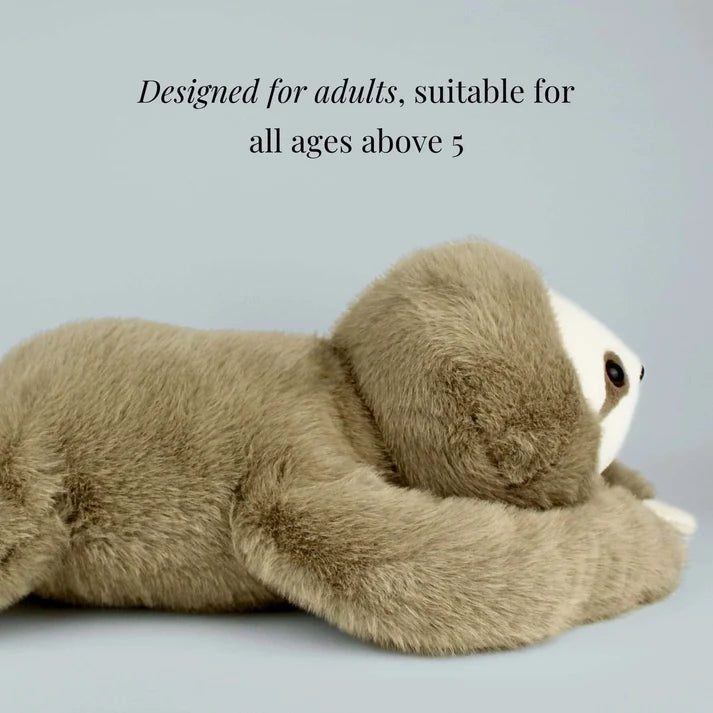 Sunnie the Sloth Weighted Plush Animal – Soft Stuffed Sloth Toy for Home and Everyday Use