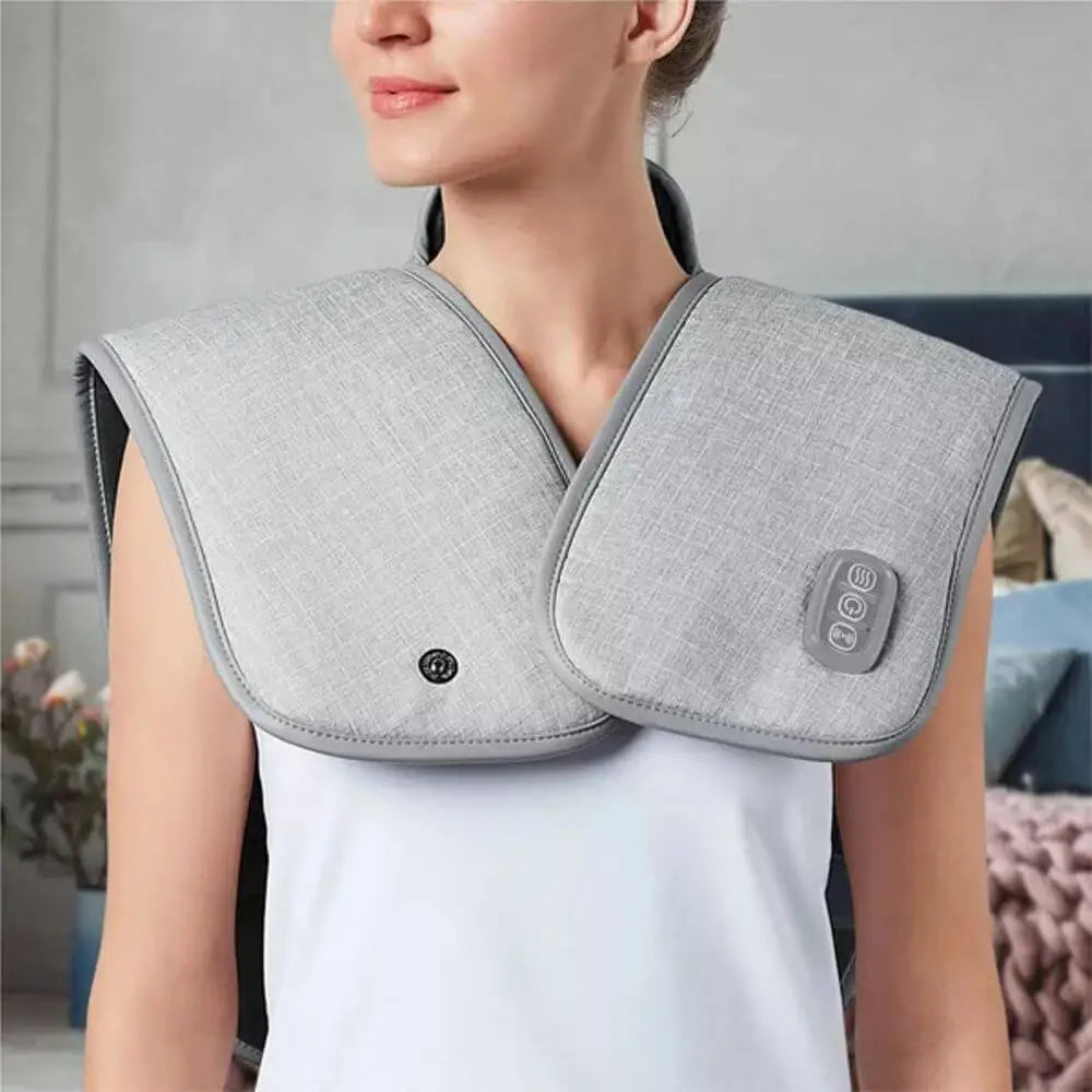 Electric Heated Neck & Shoulder Massager Wrap