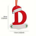 26-Letter Alphabet Christmas Ornaments – Hanging Tree Decorations for Holiday and New Year Celebrations