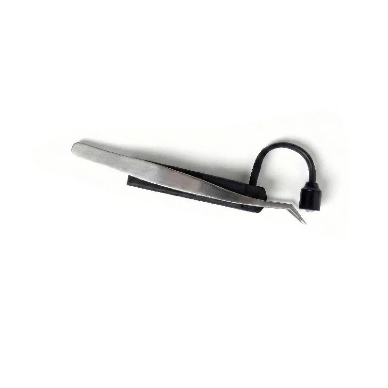 5W Mini Handheld LED UV Lash Lamp – Wireless Touch Control Eyelash Extension Light with Tweezers