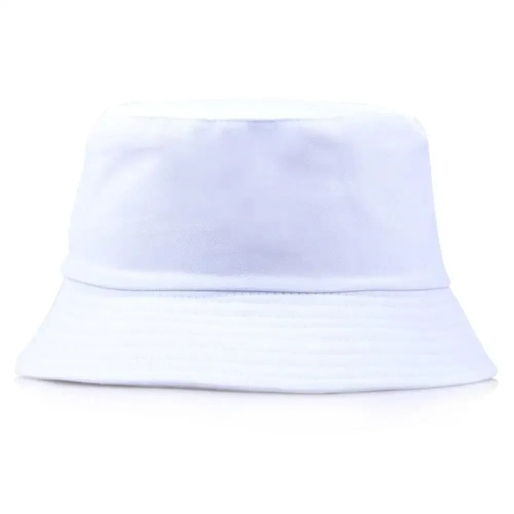 Unisex Cotton Bucket Hat – Custom Logo Printed Fisherman Hat for Casual Everyday Wear